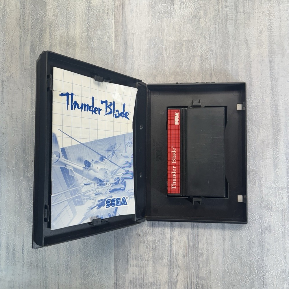 Thunder Blade (Sega Master System SMS, 1988) CIB Tested - Picture 6 of 8